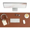 Smead Vegan Leather Desk Pads, 36" x 17", Brown