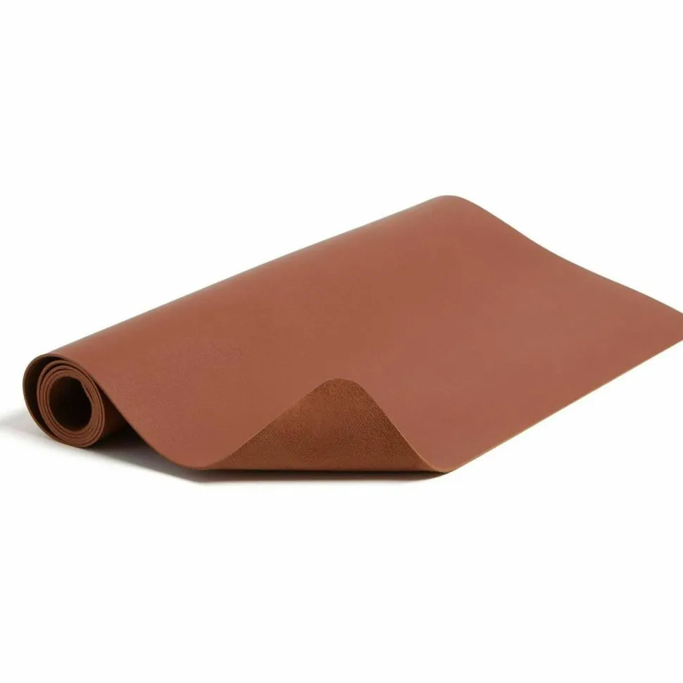 Smead Vegan Leather Desk Pads, 36" x 17", Brown