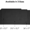 Smead Vegan Leather Desk Pads, 31.5" x 15.7", Charcoal