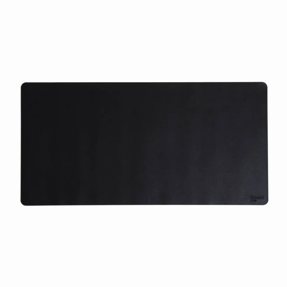 Smead Vegan Leather Desk Pads, 31.5" x 15.7", Charcoal