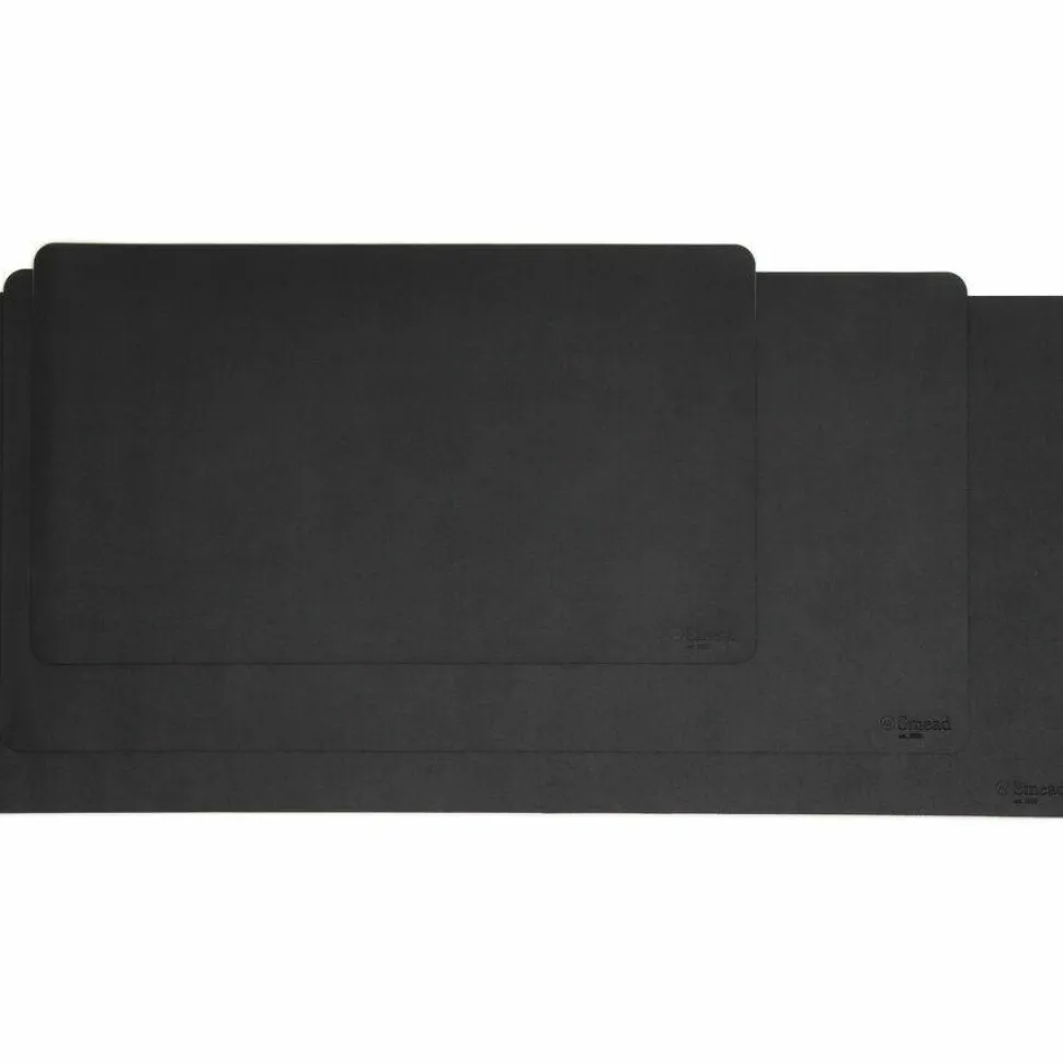 Smead Vegan Leather Desk Pads, 31.5" x 15.7", Charcoal