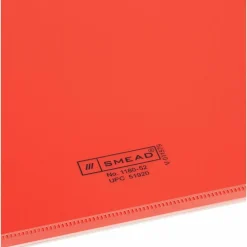 Smead Vinyl Top-Tab Out Guides, Letter Size, Red, Box Of 50