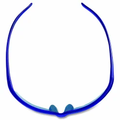 Smith & Wesson Equalizer Safety Eyewear, Blue Half Frame, Mirrored Blue Dual Lens