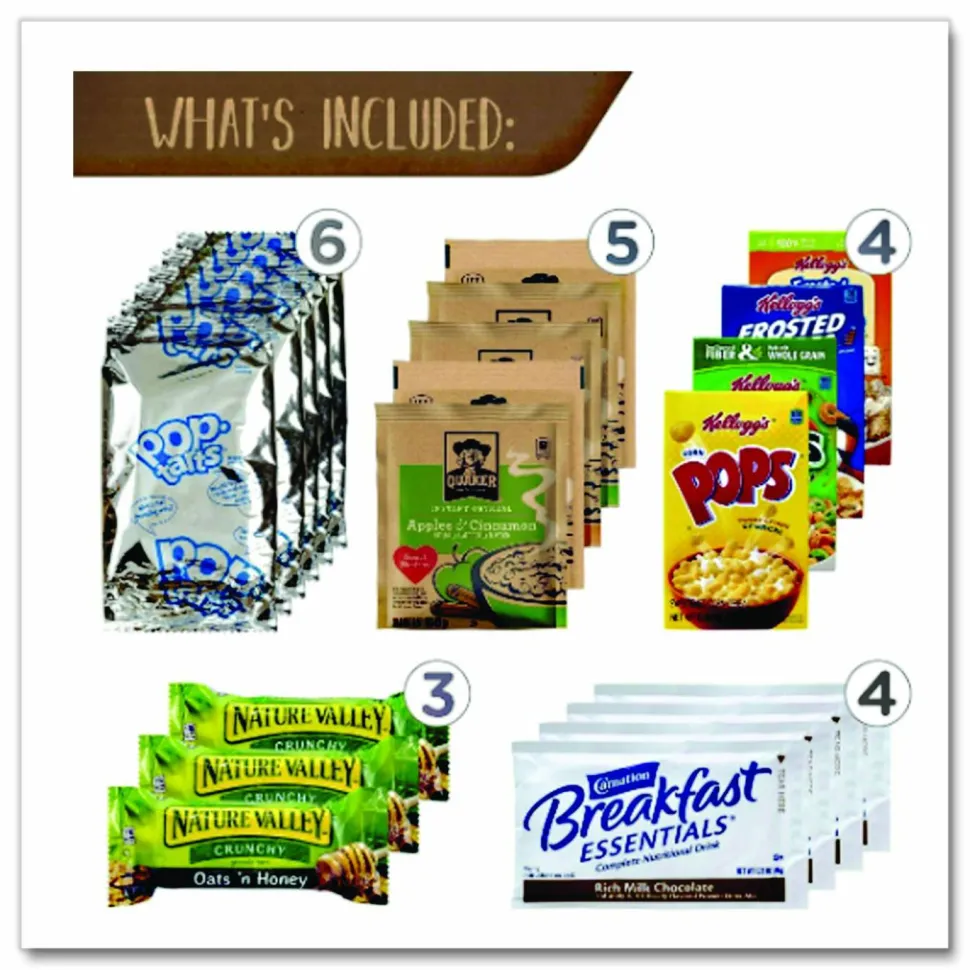 Snack Box Pros Breakfast Snack Box, 41 Assorted Snacks/Box