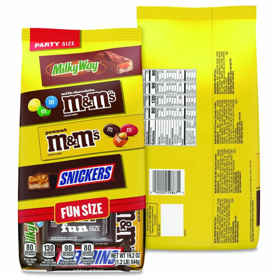 Snack Box Pros Chocolate Assortment, Assorted Fun and Snack Sizes, 3 Bags/Pack