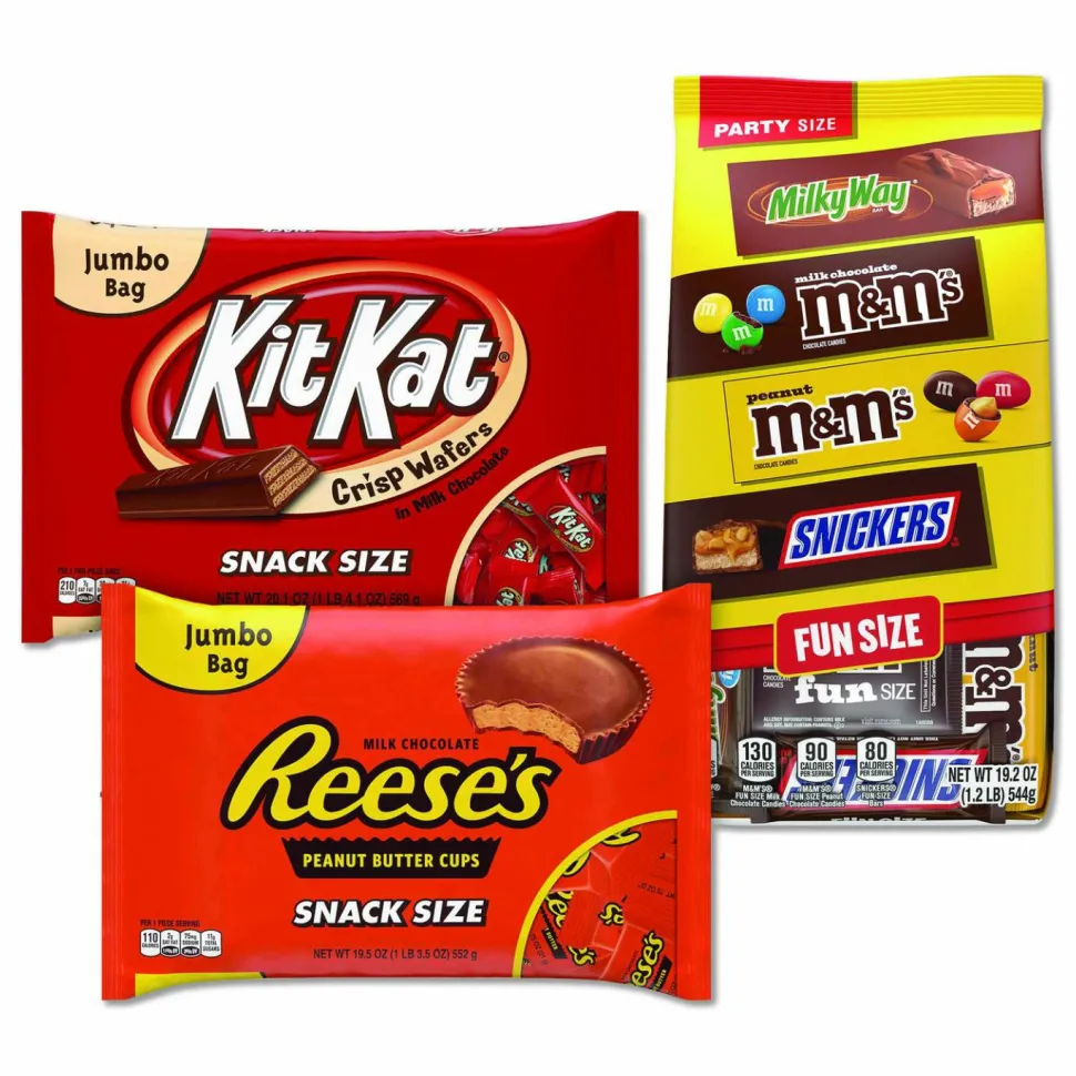 Snack Box Pros Chocolate Assortment, Assorted Fun and Snack Sizes, 3 Bags/Pack