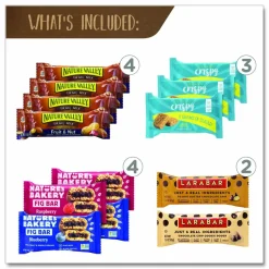 Snack Box Pros Healthy Snack Bar Box, 21 Assorted Snacks/Box