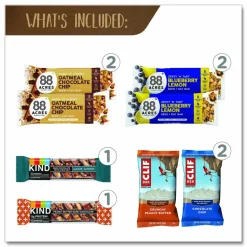 Snack Box Pros Healthy Snack Bar Box, 21 Assorted Snacks/Box