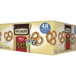 Snyder's Fat-Free All-Natural Mini Pretzels, 1.5 Oz, Pack Of 48