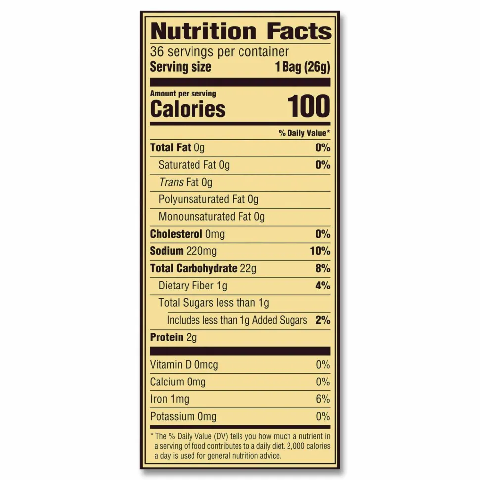 Snyder's Mini Pretzels, 0.92 oz Bags, 36 Bags/Carton