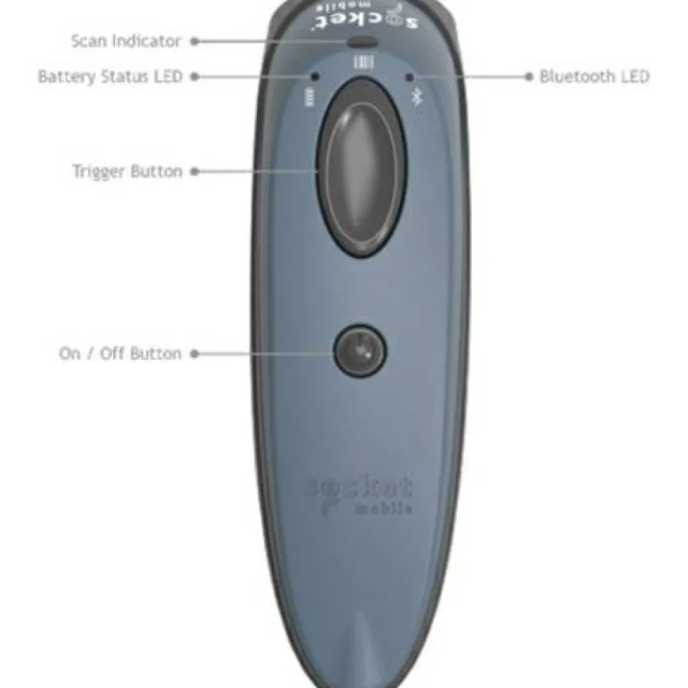Socket Mobile DuraScan D740, Universal Barcode Scanner, Gray