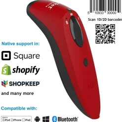 SocketScan S740, 1D/2D Imager Barcode Scanner, Red