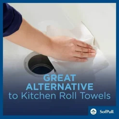 SofPull by GP PRO, 1-Ply, Centerpull Perforated Towels, White, 4 Rolls Per Case, 567 Sheets Per Roll