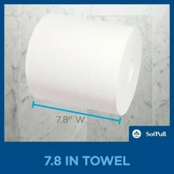 SofPull by GP PRO, 1-Ply, Centerpull Perforated Towels, White, 4 Rolls Per Case, 567 Sheets Per Roll