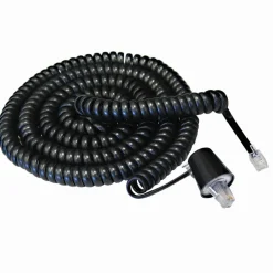 Softalk Coiled Phone Cord Twisstop, Black