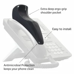 Softalk II Shoulder Rest With Microban, Charcoal