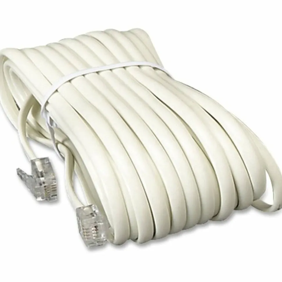 Softalk Line Extension Cord - for Phone - Extension Cable - 25 ft - 1 Pack - 1 x RJ-11 Male Phone - 1 x RJ-11 Male Phone - Beige