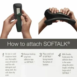 Softalk Shoulder Rest With Microban, Black
