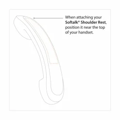 Softalk Shoulder Rest With Microban, Black