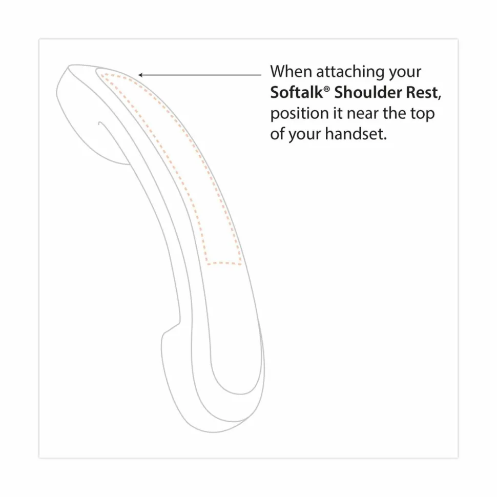 Softalk Shoulder Rest With Microban, Black