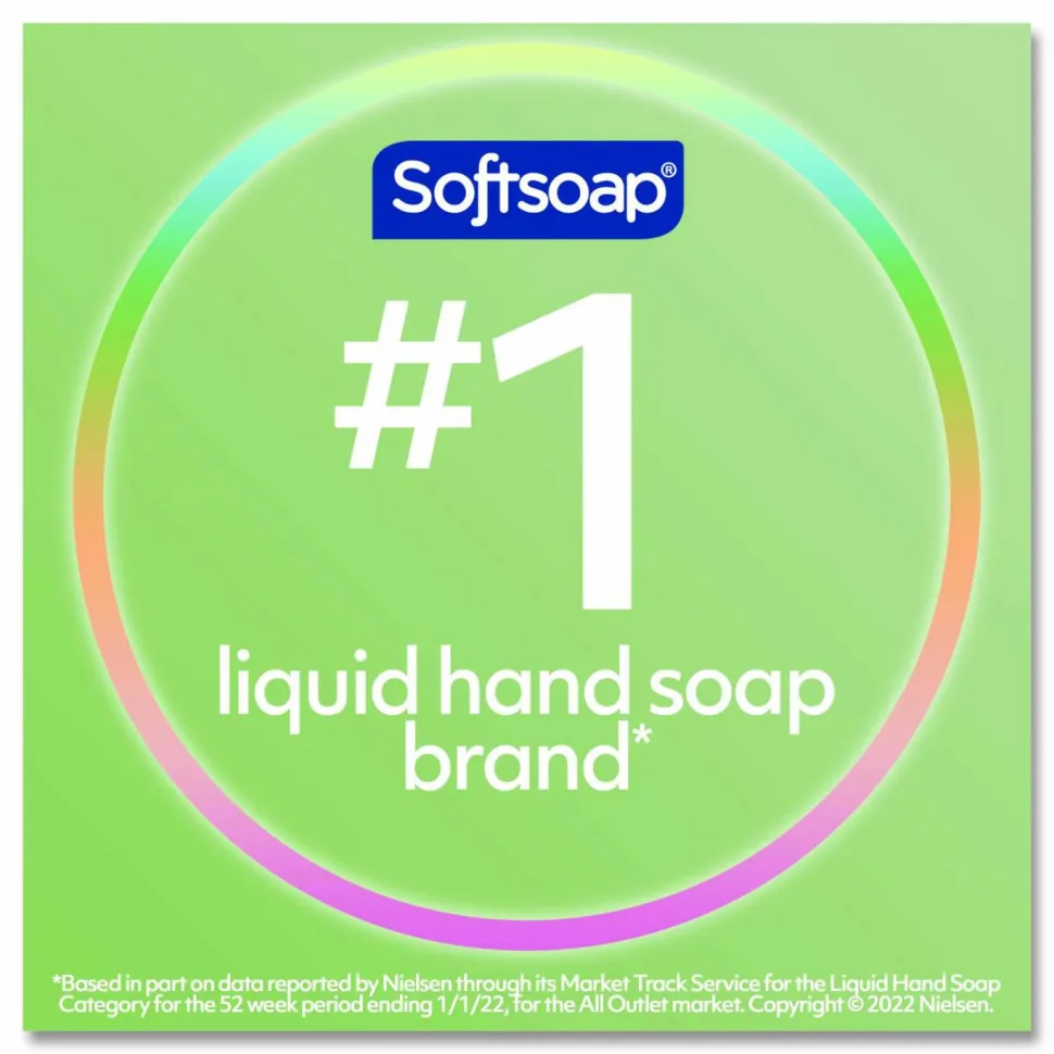 Softsoap Antibacterial Liquid Hand Soap Refill, Fresh Scent, 50 oz, Green, 3/Carton