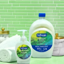 Softsoap Antibacterial Liquid Hand Soap Pump Bottles, Soothing Aloe Vera, 7.5 Oz, Pack Of 6 Bottles