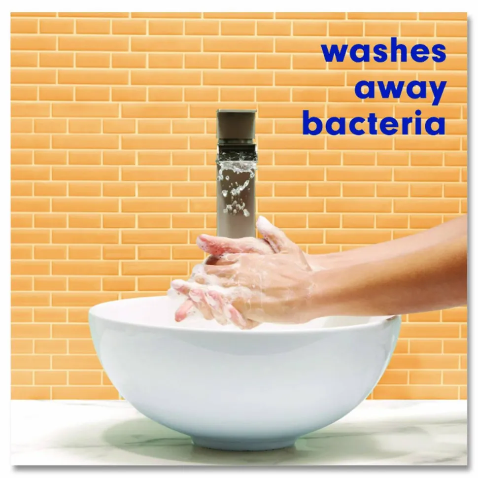 Softsoap Antibacterial Liquid Hand Soap Refill, Fresh Scent, 50 oz, Orange, 3/Carton