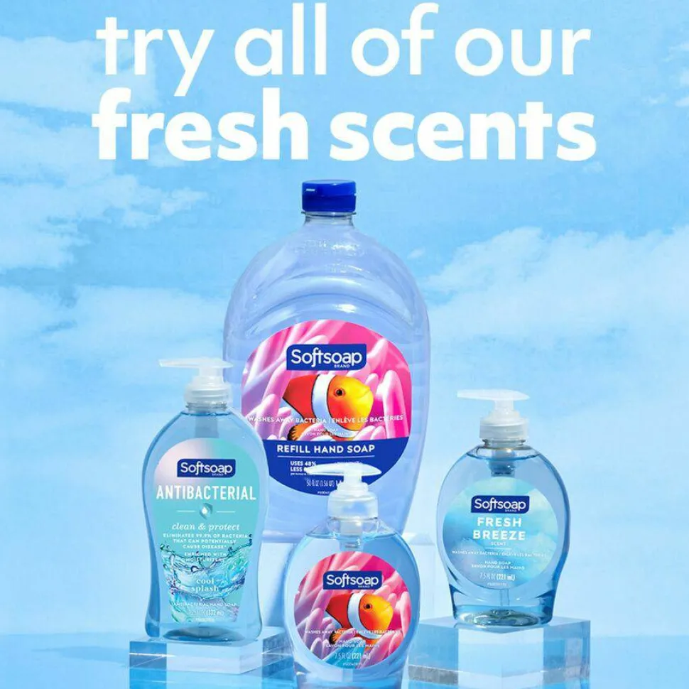 Softsoap Liquid Hand Soap, Fresh Breeze Scent, 7.5 fl oz pump, 6ct