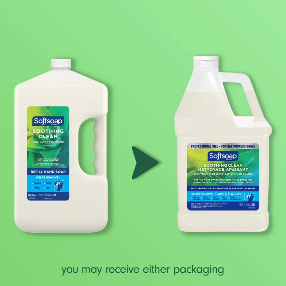 Softsoap Liquid Hand Soap Refill with Aloe, Aloe Vera Fresh Scent, 1 gal Bottle