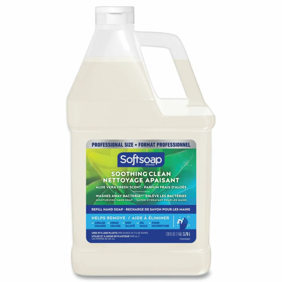 Softsoap Liquid Hand Soap Refill with Aloe, Aloe Vera Fresh Scent, 1 gal Bottle