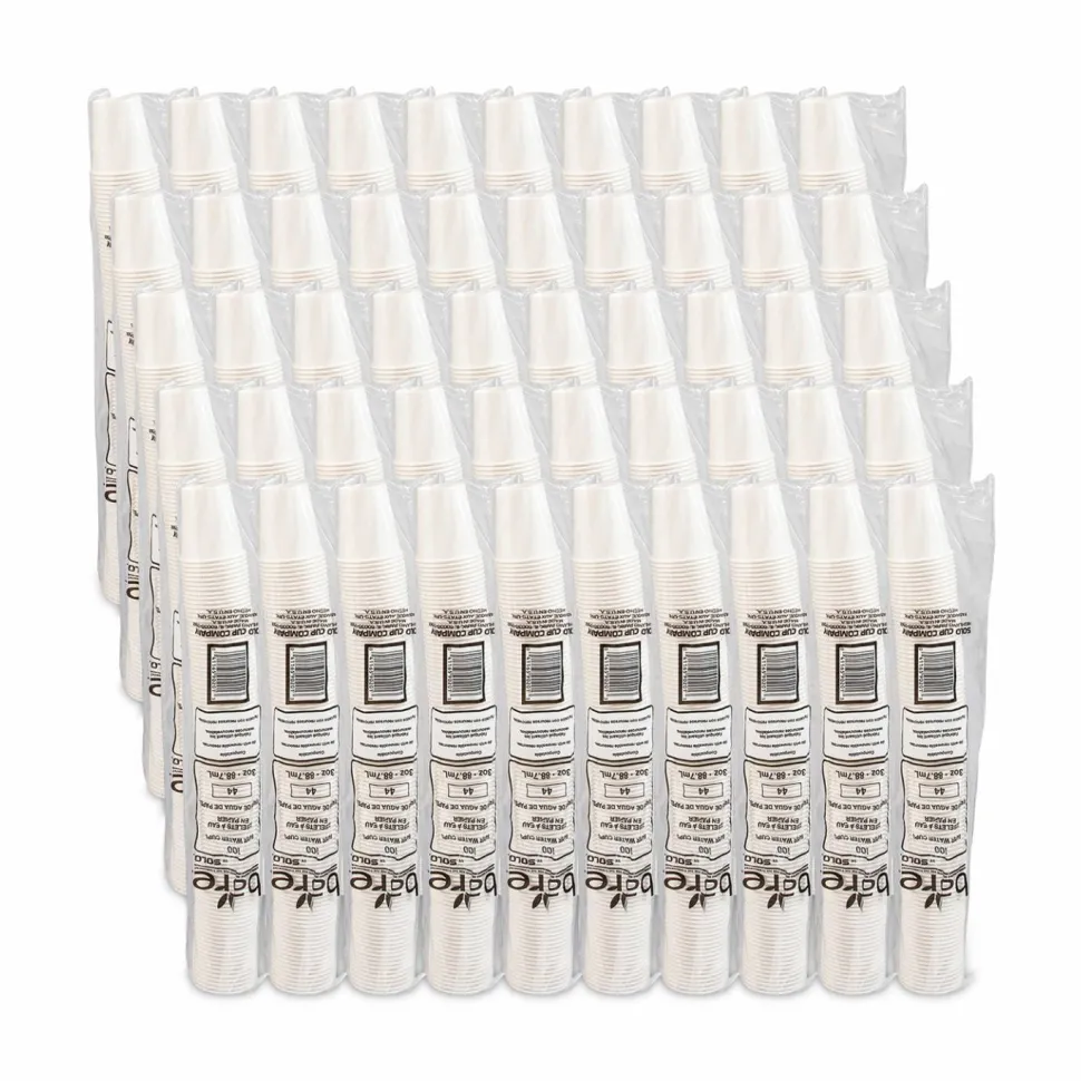 Solo 3 oz Treated Paper Water Cups