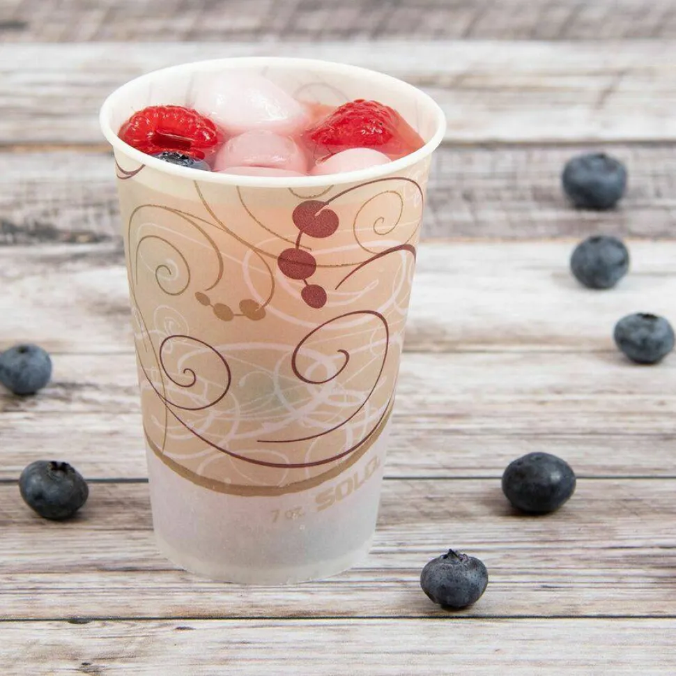 Solo 7 oz Waxed Paper Cold Cups