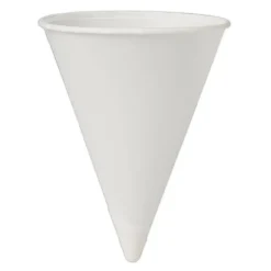 Solo Cup Paper Cone Water Cups, White, 4 Oz, Bag Of 200 Cups