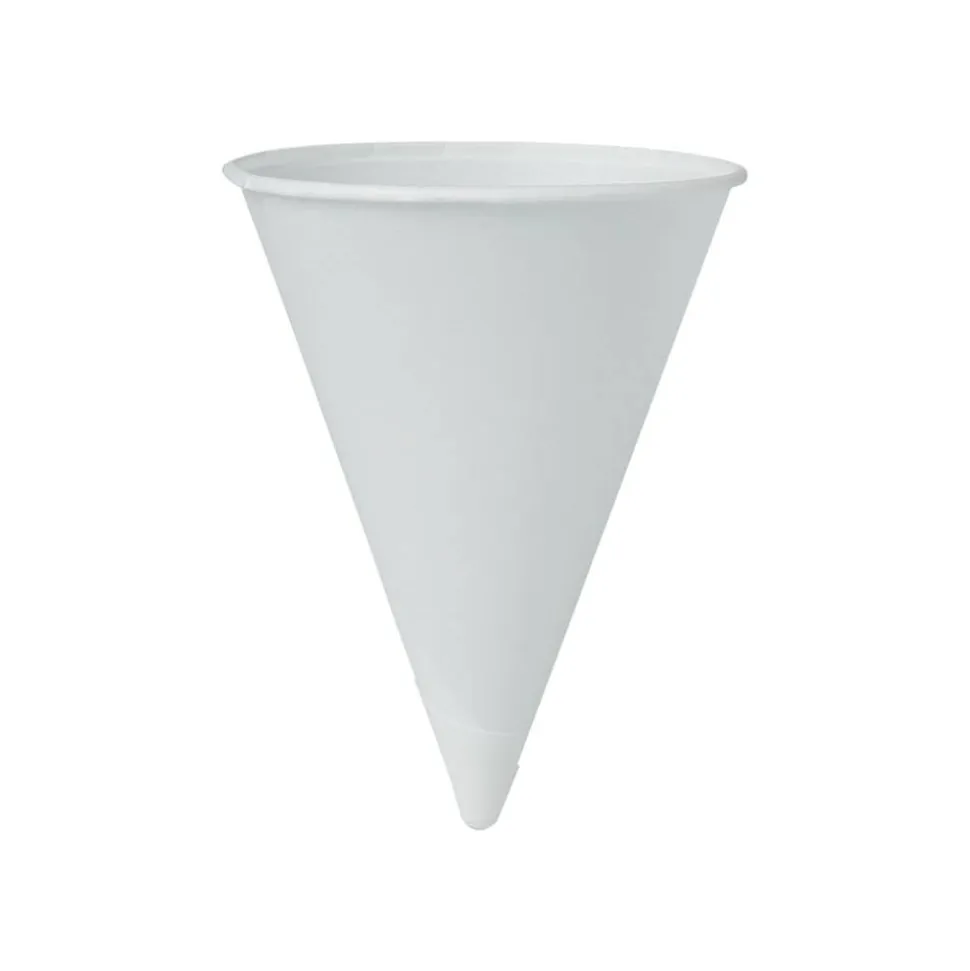 Solo Eco-Forward 4 oz Treated Paper Cone Water Cups