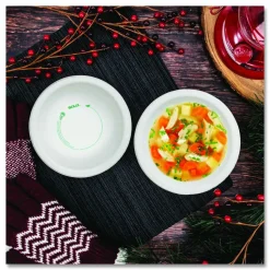 SOLO Paper Dinnerware, ProPlanet Seal, Bowl, 12 oz, White, 1,000/Carton