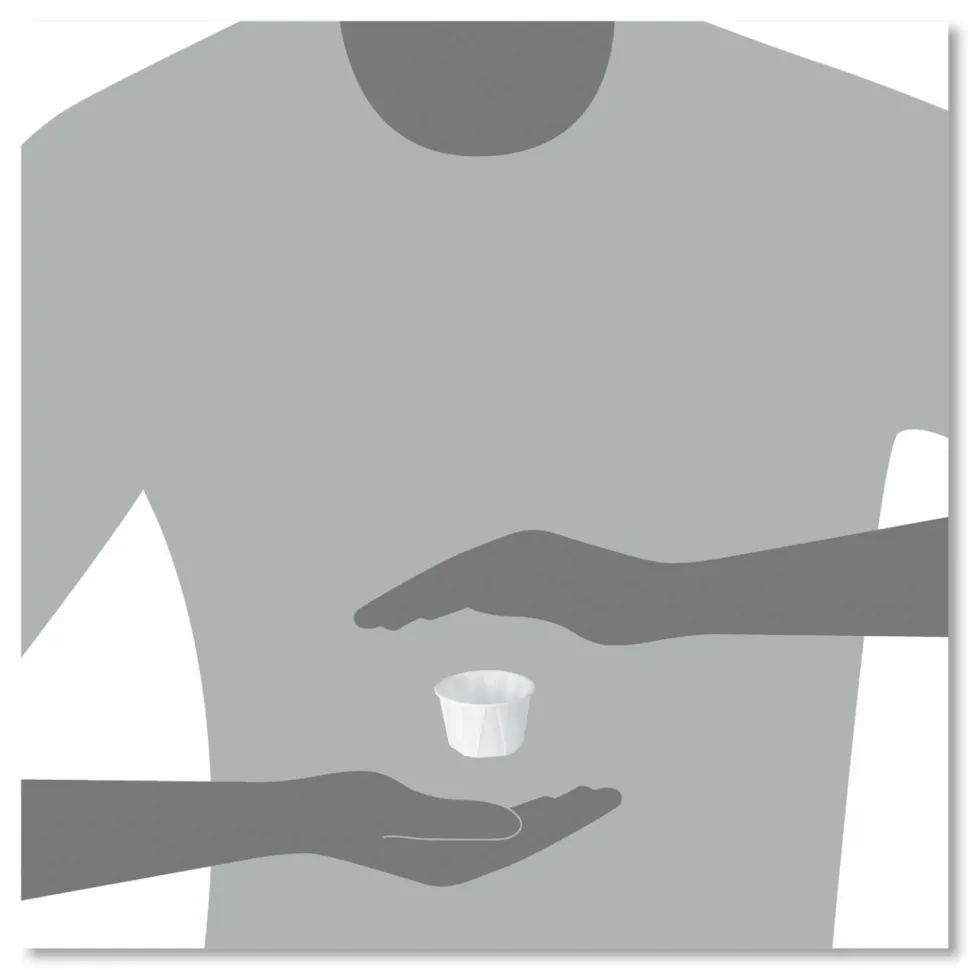 SOLO Paper Portion Cups, ProPlanet Seal, 2 oz, White, 250/Bag, 20 Bags/Carton