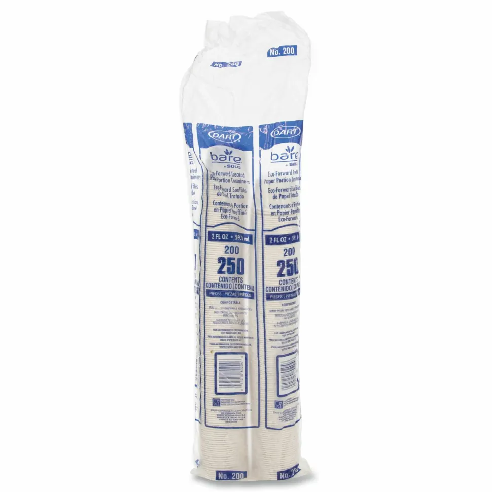 SOLO Paper Portion Cups, ProPlanet Seal, 2 oz, White, 250/Bag, 20 Bags/Carton
