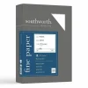 Southworth 25% Cotton Business Paper, 8 1/2" x 11", 20 Lb, White, Box Of 500