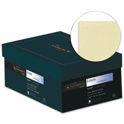 Southworth 25% Cotton Linen #10 Envelope, Commercial Flap, Gummed Closure, 4.13 x 9.5, Ivory, 250/Box