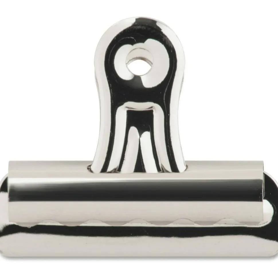 Sparco Boston Bulldog Clips, Size 2, 2 1/4" Wide, 11/32" Capacity, Silver, Box Of 36