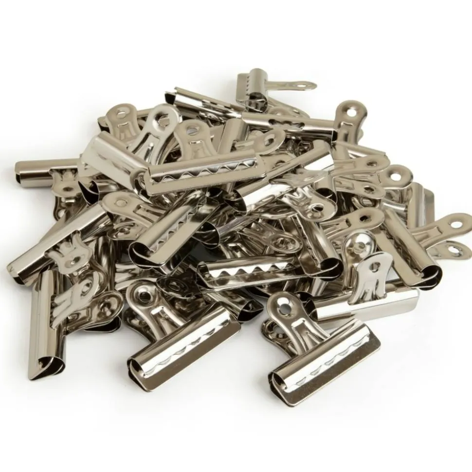Sparco Boston Bulldog Clips, Size 2, 2 1/4" Wide, 11/32" Capacity, Silver, Box Of 36