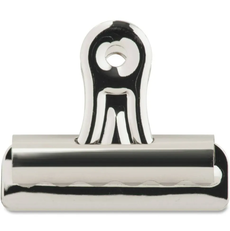 Sparco Boston Bulldog Clips, Size 2, 2 1/4" Wide, 11/32" Capacity, Silver, Box Of 36