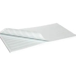 Sparco Continuous Paper, 14 7/8" x 8 1/2", 20 Lb, Green Bar, Carton Of 2,600 Forms