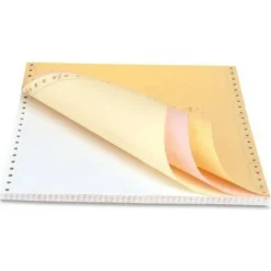 Sparco Dot Matrix Print Continuous Paper, Letter Size (8 1/2" x 11"), 15 Lb, Assorted Colors, Carton Of 900 Forms