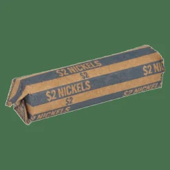 Sparco Flat Coin Wrappers - $2.00 in 40 Coins of 5¢ Denomination - 60 lb Paper Weight - Kraft - Blue, 1000/Pack