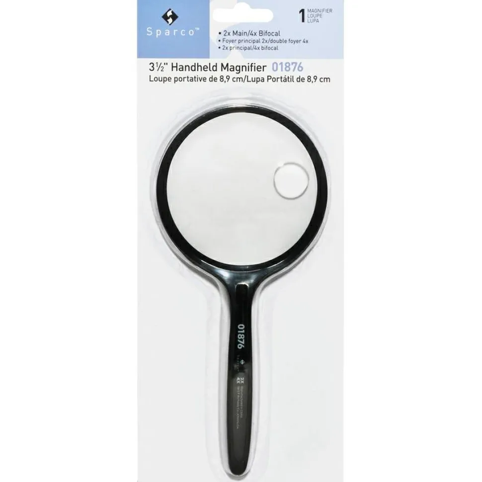 Sparco Handheld Magnifier, 3 1/2" Diameter