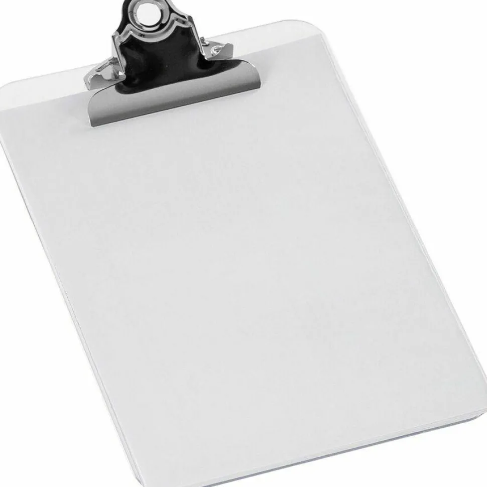 Sparco Plastic Clipboard, 6" x 9", Clear