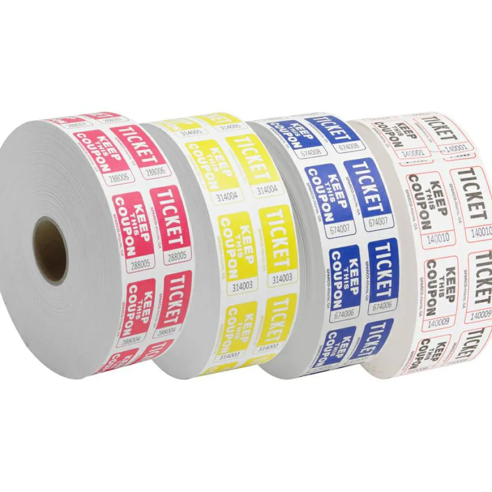 Sparco Roll Tickets - Blue - 2000/Roll
