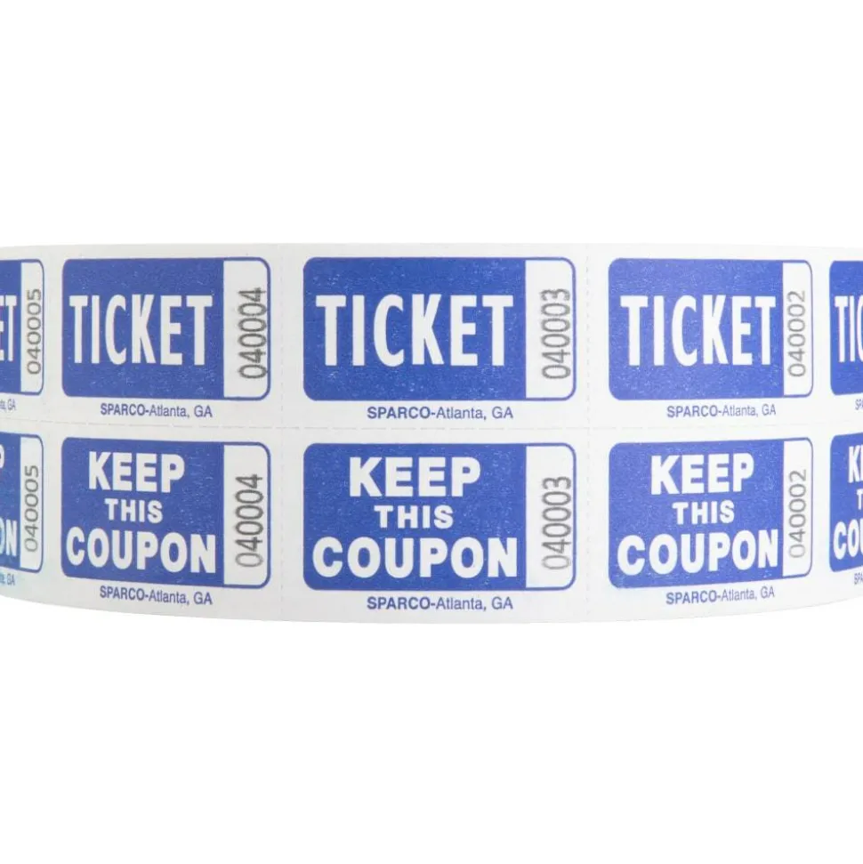 Sparco Roll Tickets - Blue - 2000/Roll