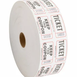 Sparco Roll Tickets - White - 2000/Roll